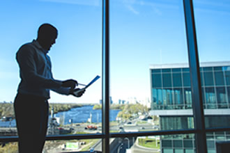 Window cleaning man